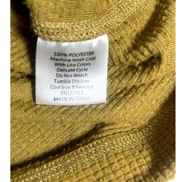 HOWLER BROS Men's Hoodie Palo Duro Fleece Mustard Yellow Pullover Long Sleeve XL - Picture 10 of 10